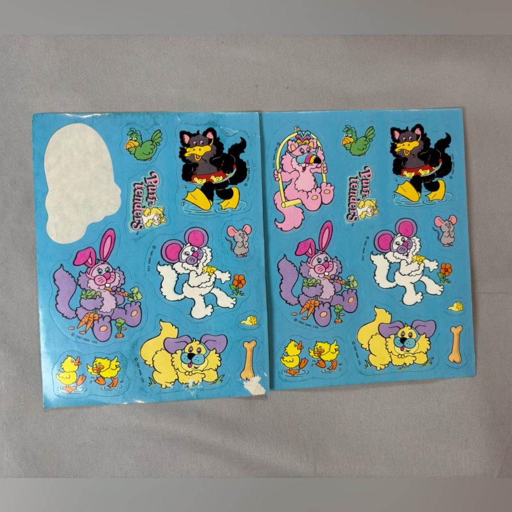 Vintage Purr-‎ Tenders Sticker
Sheet 1987 Hallmark